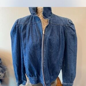 Women's Blue Denim Jacket Vintage 80s